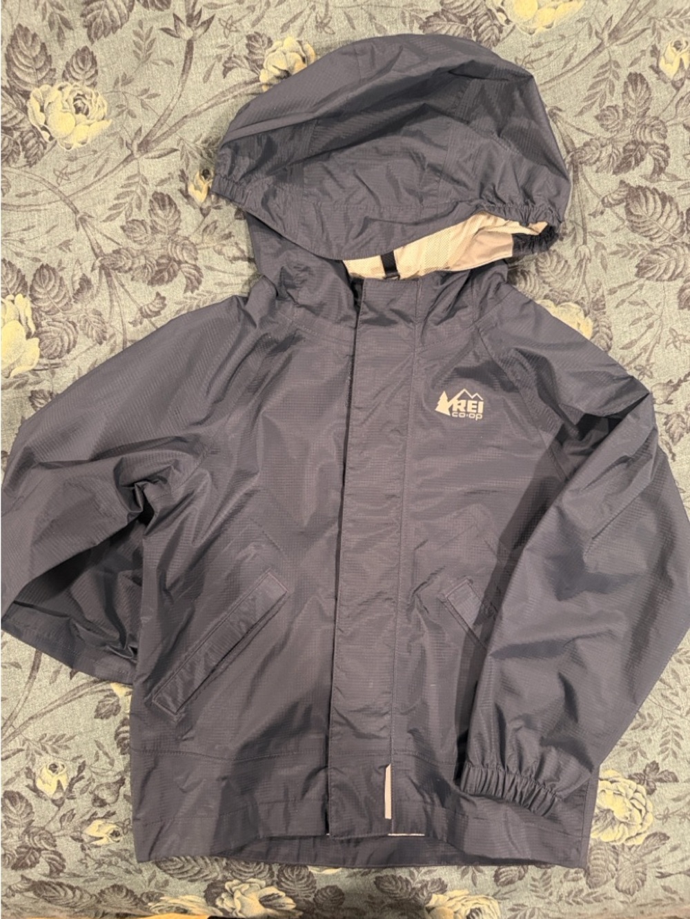 REI Kids' Navy Waterproof Rain Jacket